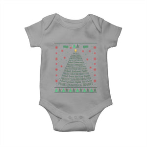 Ugly Activist Christmas Tree Baby Onesie Human Rights Xmas Gift TS12 Sport Gray Print Your Wear