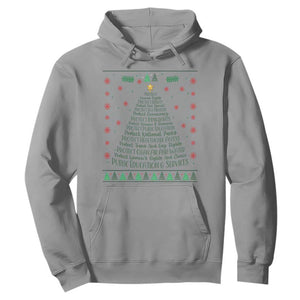Ugly Activist Christmas Tree Hoodie Human Rights Xmas Gift TS12 Sport Gray Print Your Wear