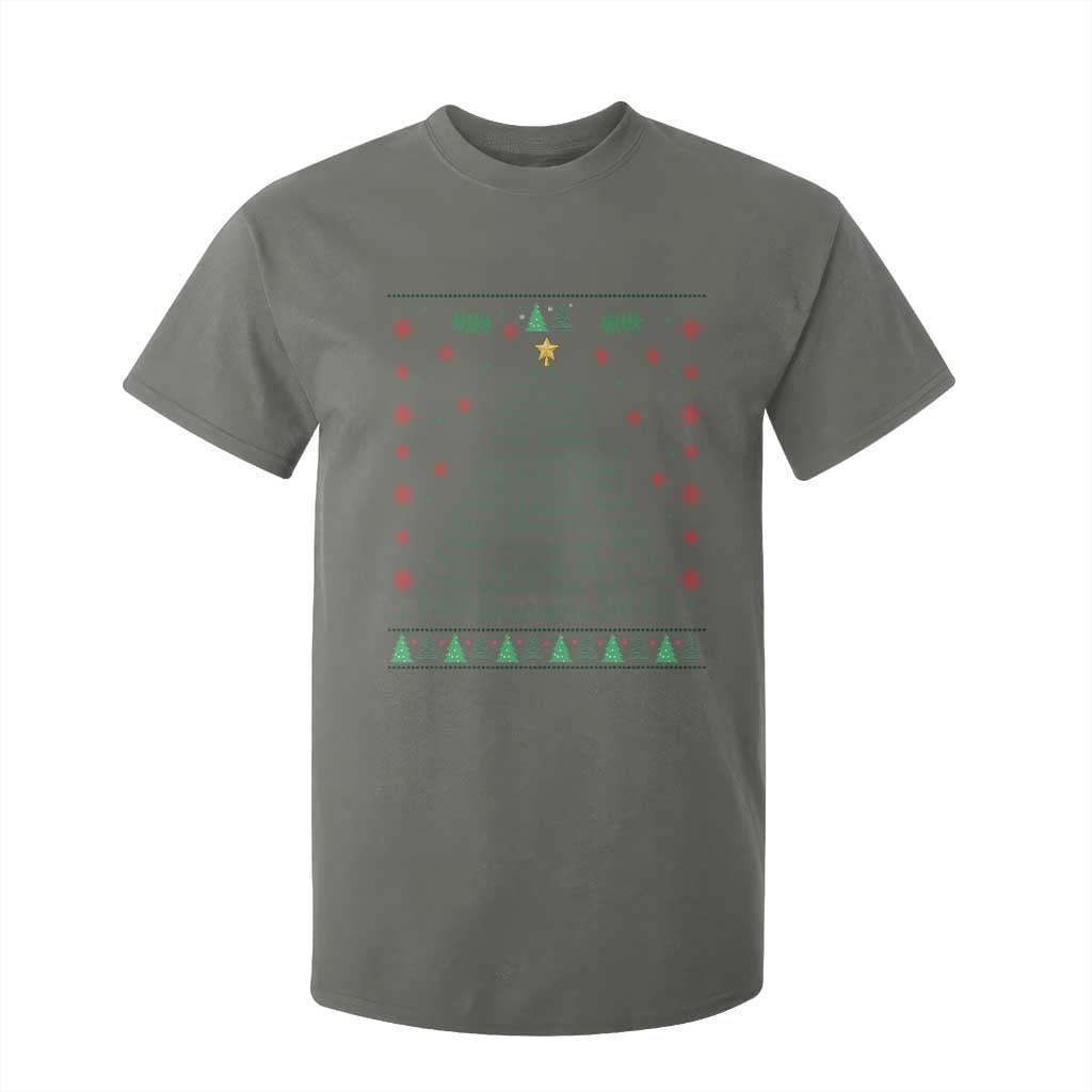 Ugly Activist Christmas Tree T Shirt For Kid Human Rights Xmas Gift TS12 Military Green Print Your Wear