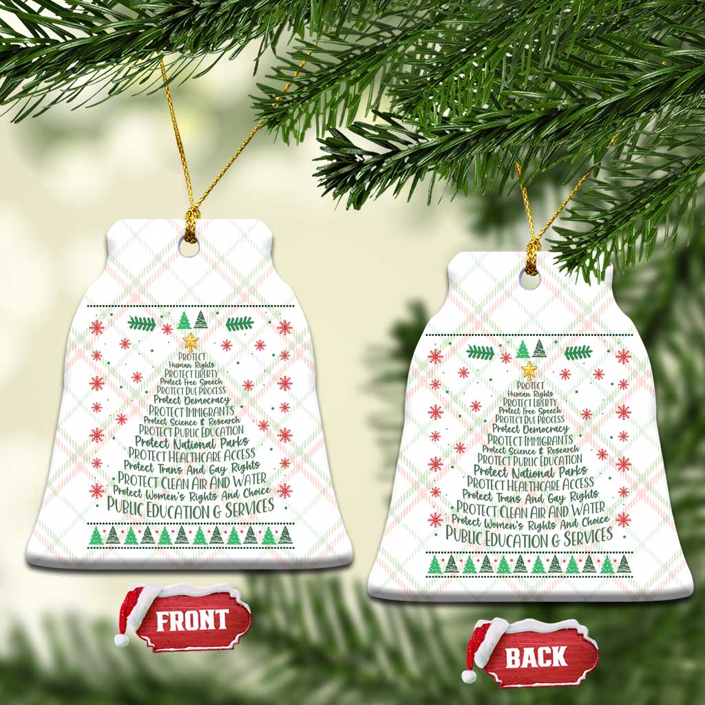 Ugly Activist Christmas Tree Ceramic Ornament Human Rights Xmas Gift TS12 Print Your Wear