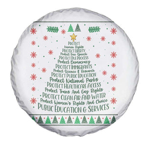 Ugly Activist Christmas Tree Spare Tire Cover Human Rights Xmas Gift TS12 Print Your Wear
