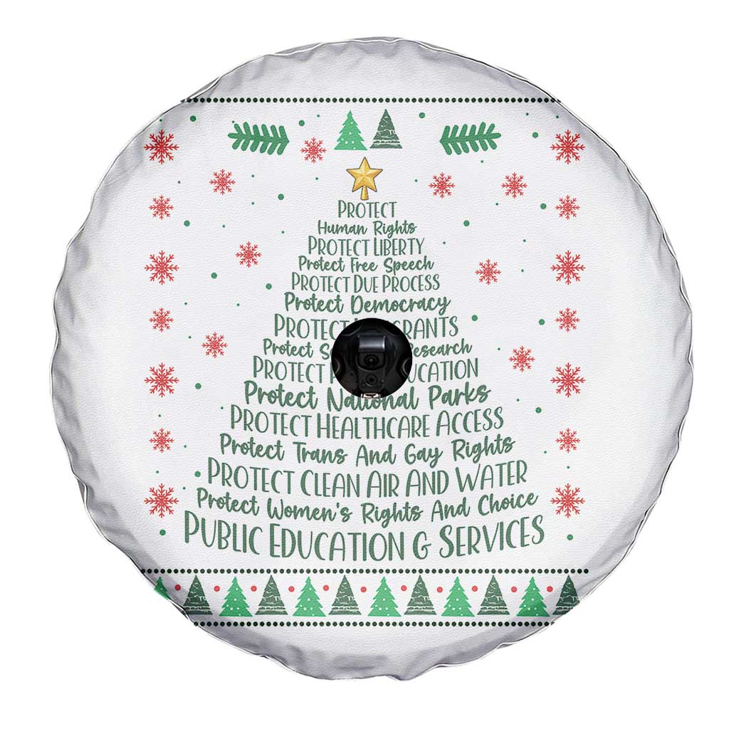 Ugly Activist Christmas Tree Spare Tire Cover Human Rights Xmas Gift TS12 Print Your Wear
