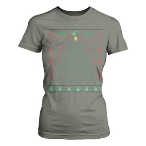 Ugly Activist Christmas Tree T Shirt For Women Human Rights Xmas Gift TS12 Military Green Print Your Wear