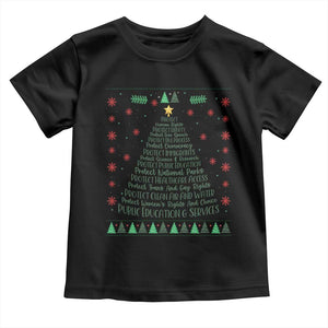 Ugly Activist Christmas Tree Toddler T Shirt Human Rights Xmas Gift TS12 Black Print Your Wear