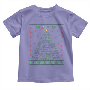 Ugly Activist Christmas Tree Toddler T Shirt Human Rights Xmas Gift TS12 Violet Print Your Wear