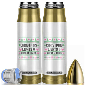 Christmas Lights And Womens Rights Bullet Tumbler Equality Feminist Gift TS12 White Print Your Wear