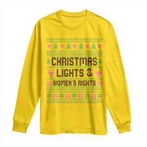 Christmas Lights And Womens Rights Long Sleeve Shirt Equality Feminist Gift TS12 Daisy Print Your Wear