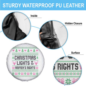 Christmas Lights And Womens Rights Spare Tire Cover Equality Feminist Gift TS12 Print Your Wear