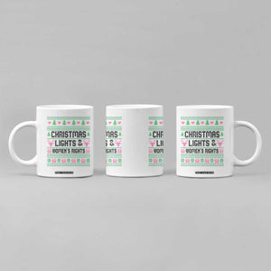 Christmas Lights And Womens Rights Coffee Mug Equality Feminist Gift TS12 Print Your Wear