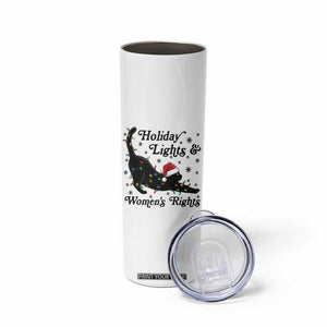 Sexy Cat Holiday Lights Womens Rights Supporter Skinny Tumbler Christmas Feminist Gift TS12 Print Your Wear