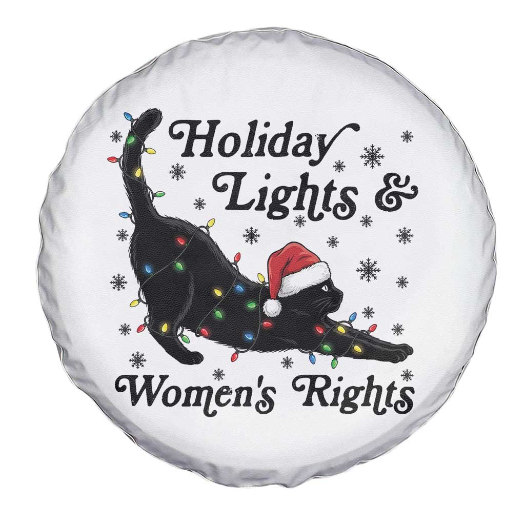 Sexy Cat Holiday Lights Womens Rights Supporter Spare Tire Cover Christmas Feminist Gift TS12 Print Your Wear