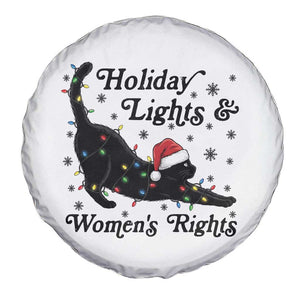 Sexy Cat Holiday Lights Womens Rights Supporter Spare Tire Cover Christmas Feminist Gift TS12 Print Your Wear