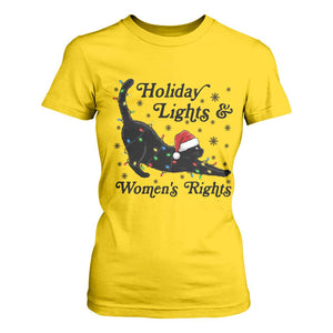 Sexy Cat Holiday Lights Womens Rights Supporter T Shirt For Women Christmas Feminist Gift TS12 Daisy Print Your Wear