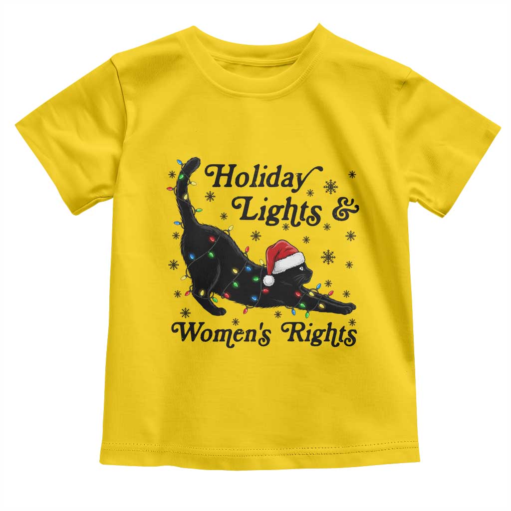 Sexy Cat Holiday Lights Womens Rights Supporter Toddler T Shirt Christmas Feminist Gift TS12 Daisy Print Your Wear