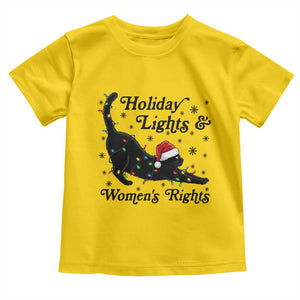 Sexy Cat Holiday Lights Womens Rights Supporter Toddler T Shirt Christmas Feminist Gift TS12 Daisy Print Your Wear