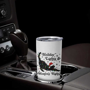 Sexy Cat Holiday Lights Womens Rights Supporter Tumbler Cup Christmas Feminist Gift TS12 Print Your Wear