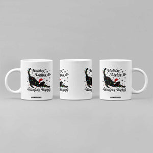Sexy Cat Holiday Lights Womens Rights Supporter Coffee Mug Christmas Feminist Gift TS12 Print Your Wear