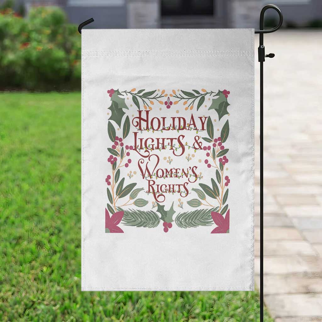 Holiday Lights Womens Rights Supporter Garden Flag Feminist Activist Christmas Gift TS12 Print Your Wear