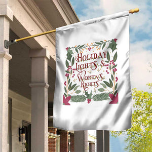 Holiday Lights Womens Rights Supporter Garden Flag Feminist Activist Christmas Gift TS12 Print Your Wear