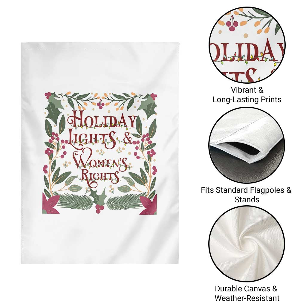 Holiday Lights Womens Rights Supporter Garden Flag Feminist Activist Christmas Gift TS12 Print Your Wear