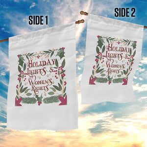 Holiday Lights Womens Rights Supporter Garden Flag Feminist Activist Christmas Gift TS12 Print Your Wear