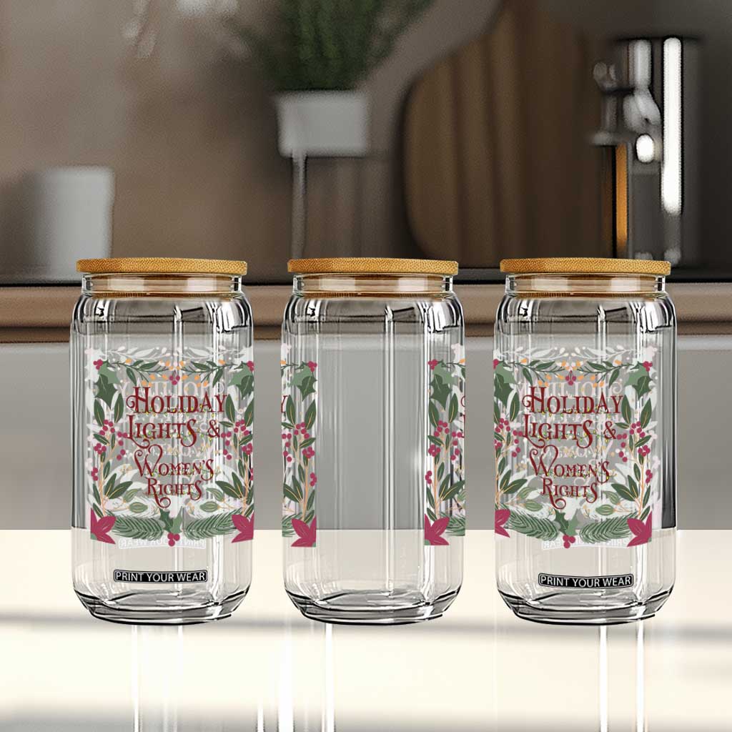 Holiday Lights Womens Rights Supporter Glass Can Feminist Activist Christmas Gift TS12 Print Your Wear
