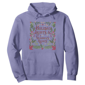 Holiday Lights Womens Rights Supporter Hoodie Feminist Activist Christmas Gift TS12 Violet Print Your Wear
