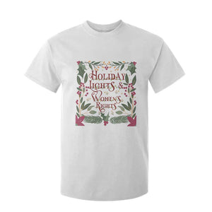 Holiday Lights Womens Rights Supporter T Shirt For Kid Feminist Activist Christmas Gift TS12 White Print Your Wear