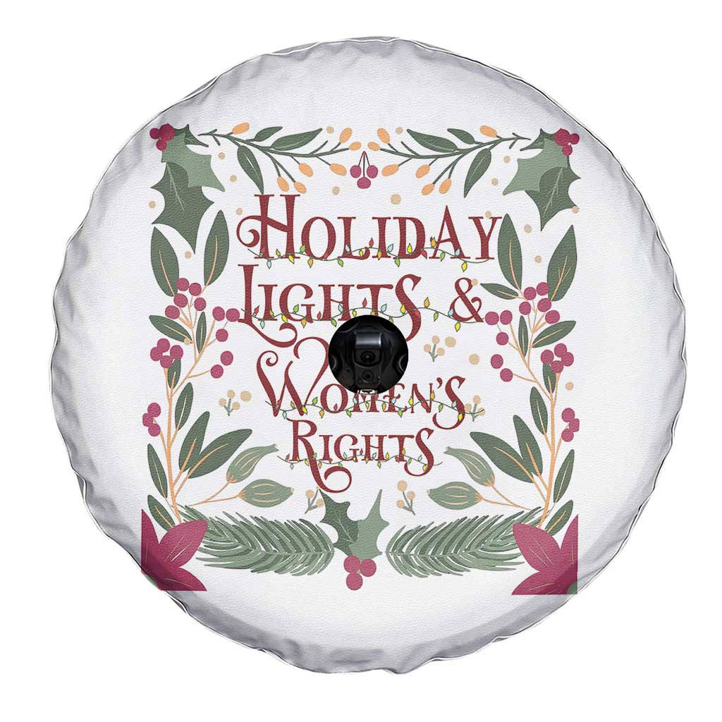 Holiday Lights Womens Rights Supporter Spare Tire Cover Feminist Activist Christmas Gift TS12 Print Your Wear