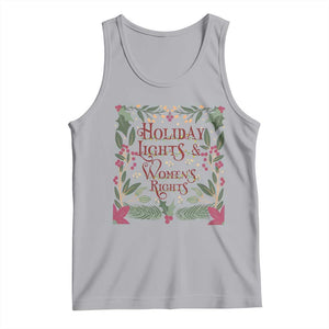 Holiday Lights Womens Rights Supporter Tank Top Feminist Activist Christmas Gift TS12 Athletic Heather Print Your Wear