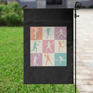 Tennis Lover Colorful Pastel Grid Sports Fan Gift Garden Flag TS12 Print Your Wear