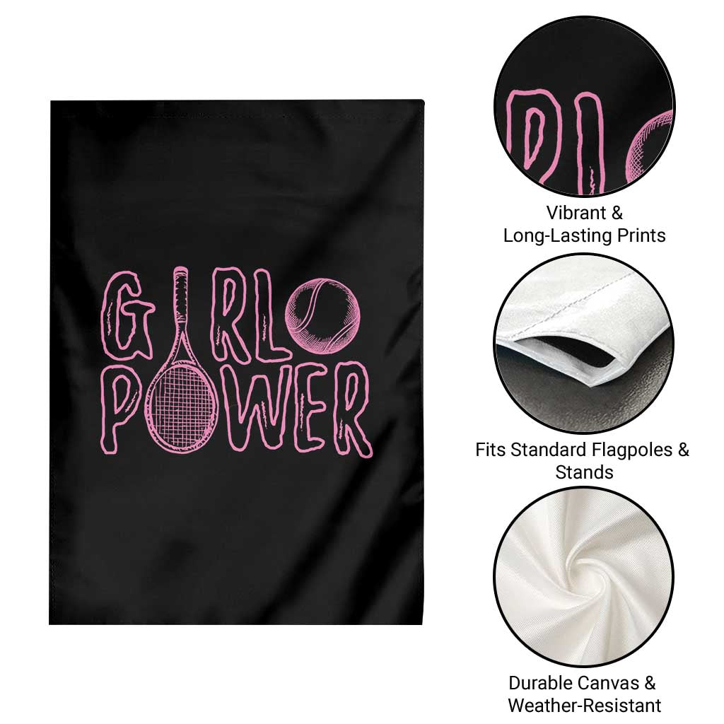 Girl Power Tennis Gift Garden Flag Feminist Sports Gift TS12 Print Your Wear