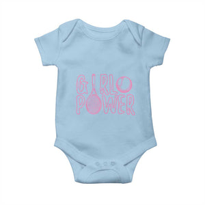 Girl Power Tennis Gift Baby Onesie Feminist Sports Gift TS12 Light Blue Print Your Wear