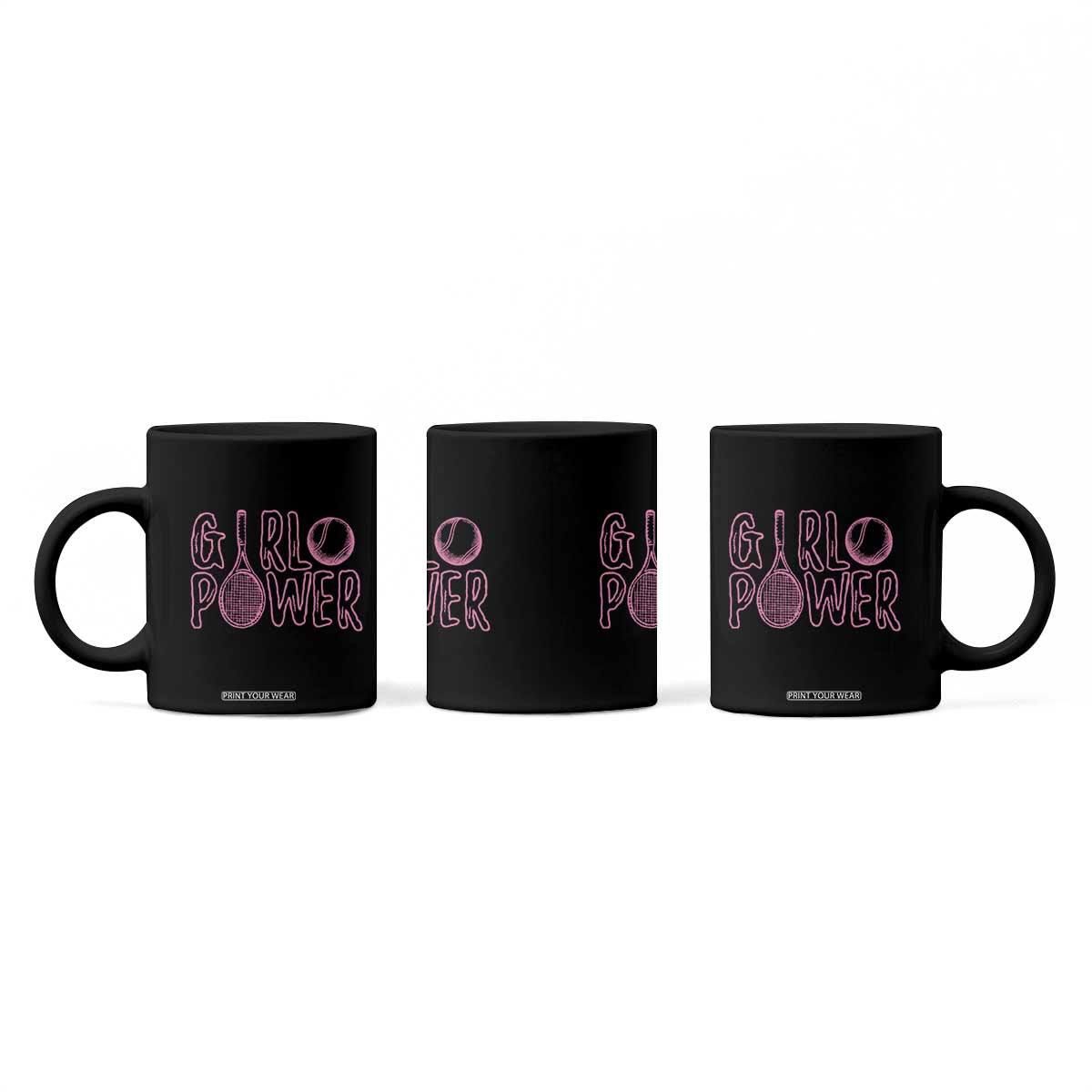 Girl Power Tennis Gift Coffee Mug Feminist Sports Gift TS12 Print Your Wear