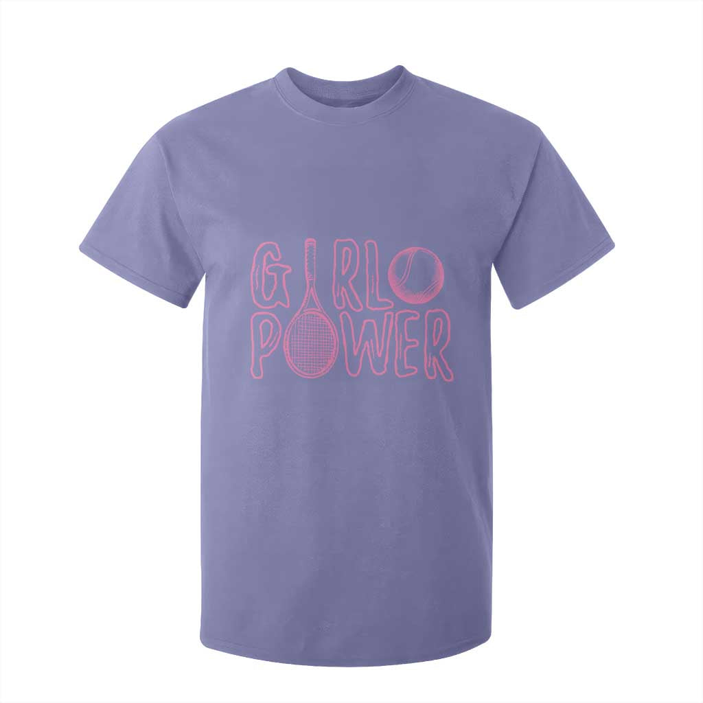 Girl Power Tennis Gift T Shirt For Kid Feminist Sports Gift TS12 Violet Print Your Wear
