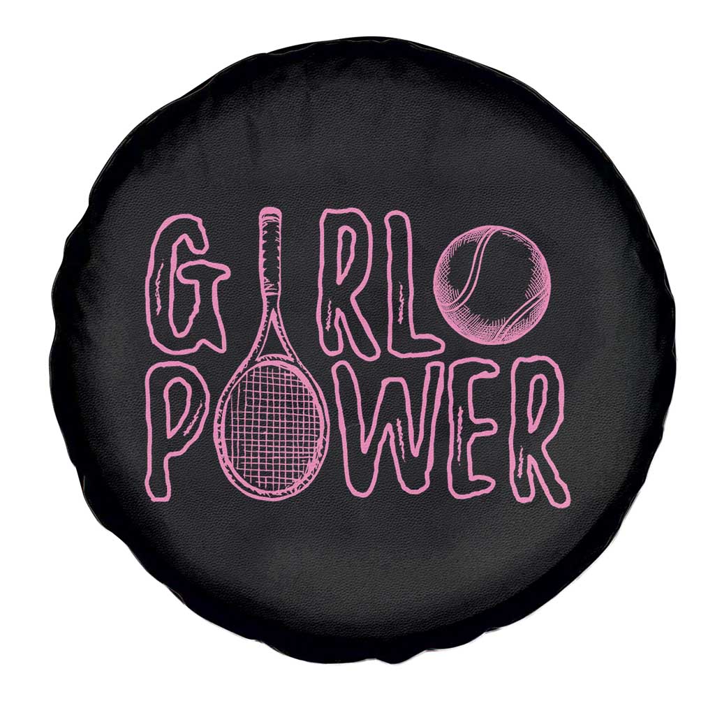 Girl Power Tennis Gift Spare Tire Cover Feminist Sports Gift TS12 Print Your Wear
