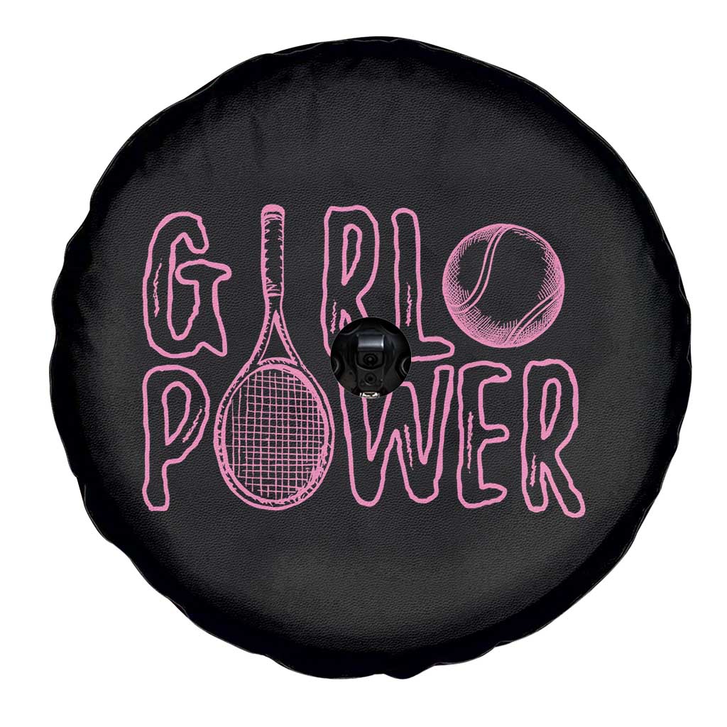 Girl Power Tennis Gift Spare Tire Cover Feminist Sports Gift TS12 Print Your Wear