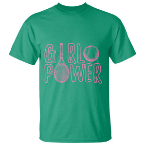 Girl Power Tennis Gift T Shirt Feminist Sports Gift TS12 Irish Green Print Your Wear