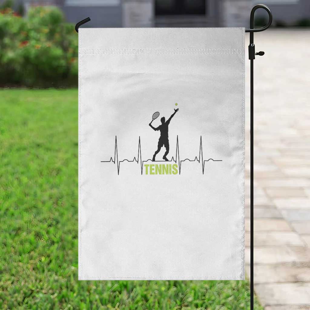 Tennis Lover Heartbeat Garden Flag Sports Player Gift TS12 Print Your Wear