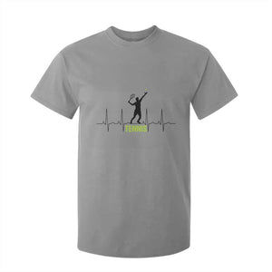 Tennis Lover Heartbeat T Shirt For Kid Sports Player Gift TS12 Sport Gray Print Your Wear