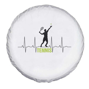 Tennis Lover Heartbeat Spare Tire Cover Sports Player Gift TS12 Print Your Wear