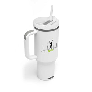 Tennis Lover Heartbeat Tumbler With Handle Sports Player Gift TS12 Print Your Wear