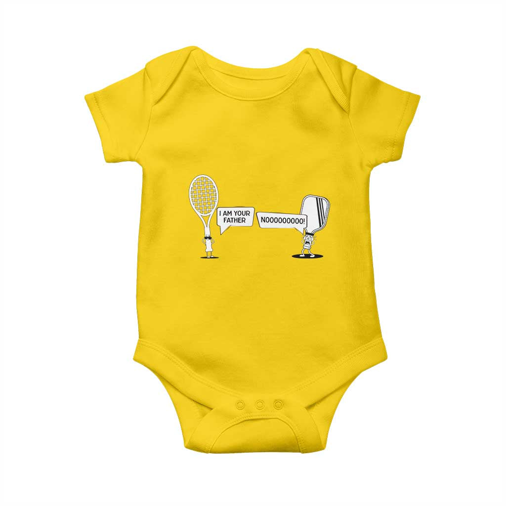 Funny Pickleball Tennis Racket Baby Onesie I Am Your Pickle Father TS12 Daisy Print Your Wear