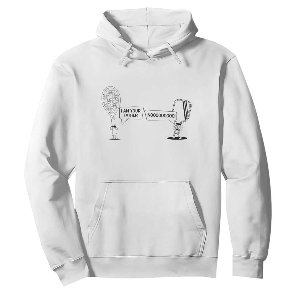 Funny Pickleball Tennis Racket Hoodie I Am Your Pickle Father TS12 White Print Your Wear