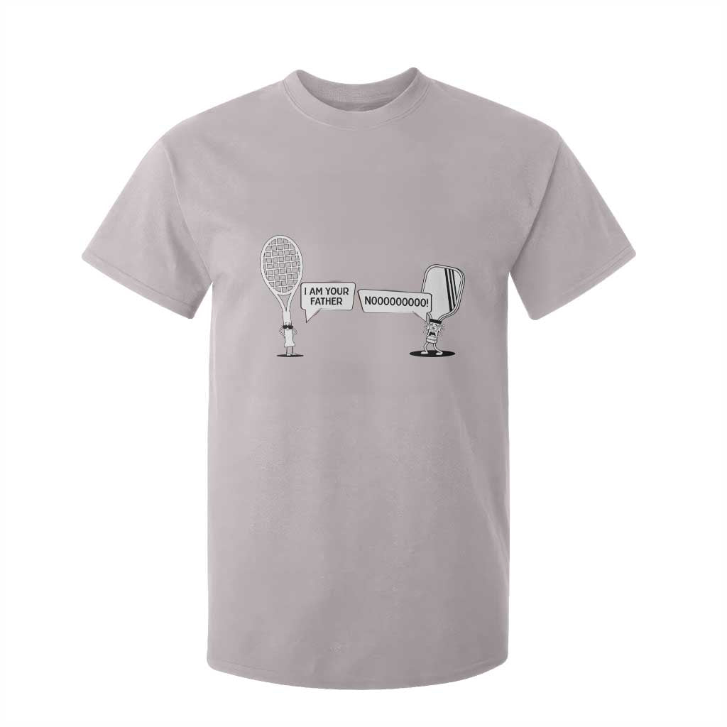 Funny Pickleball Tennis Racket T Shirt For Kid I Am Your Pickle Father TS12 Ice Gray Print Your Wear