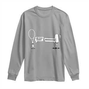 Funny Pickleball Tennis Racket Long Sleeve Shirt I Am Your Pickle Father TS12 Sport Gray Print Your Wear