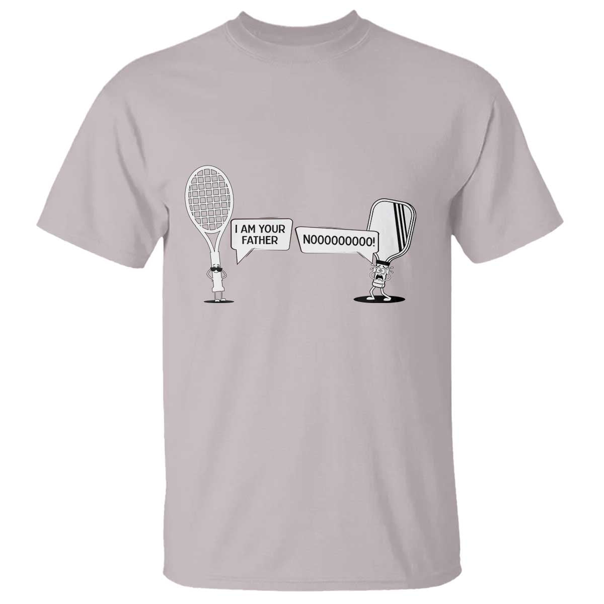 Funny Pickleball Tennis Racket T Shirt I Am Your Pickle Father TS12 Ice Gray Print Your Wear