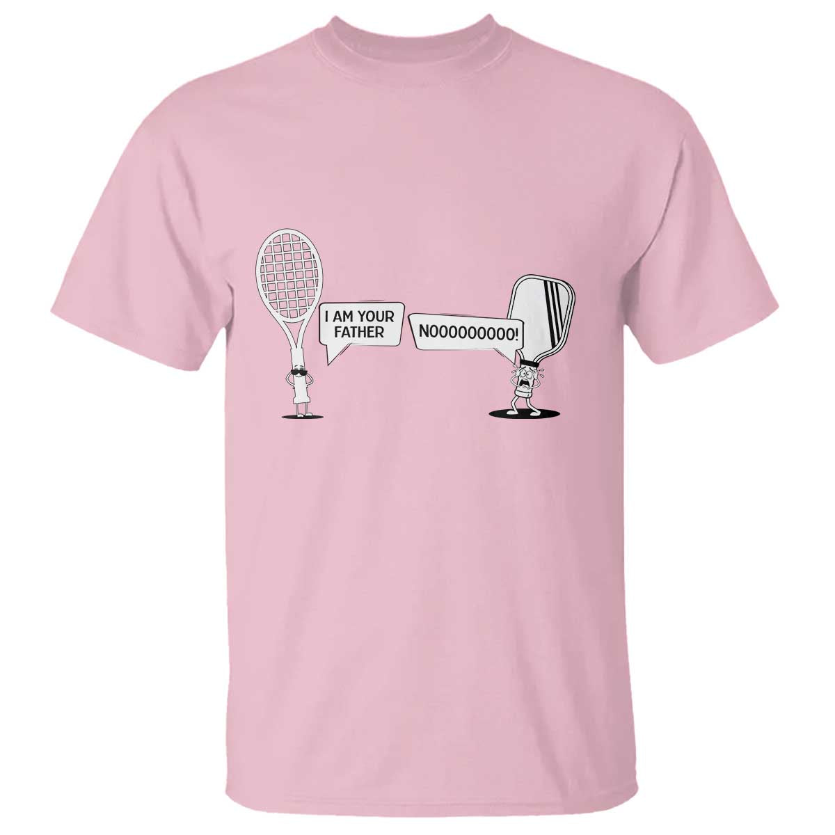 Funny Pickleball Tennis Racket T Shirt I Am Your Pickle Father TS12 Light Pink Print Your Wear