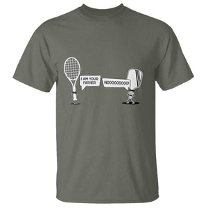 Funny Pickleball Tennis Racket T Shirt I Am Your Pickle Father TS12 Military Green Print Your Wear