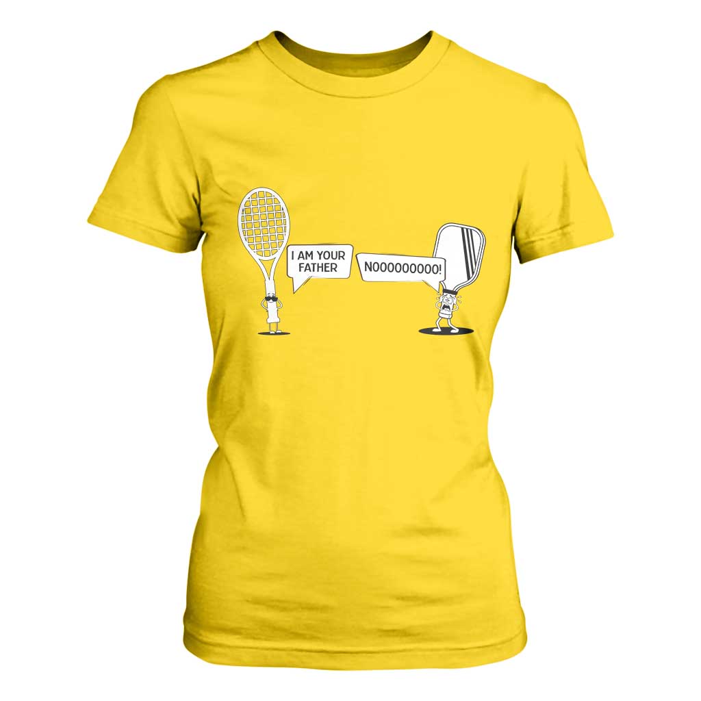 Funny Pickleball Tennis Racket T Shirt For Women I Am Your Pickle Father TS12 Daisy Print Your Wear